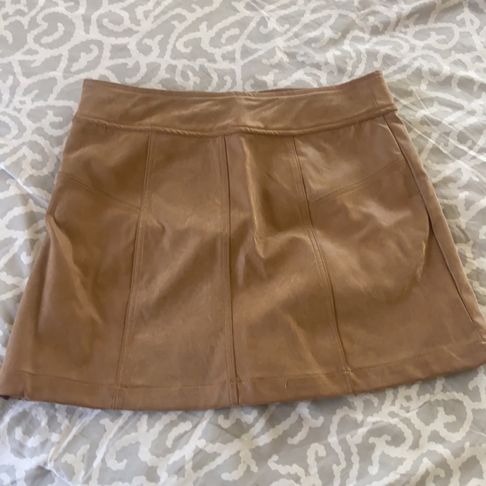 Free People Vegan Suede Wrap Mini Skirt - Picture 4 of 4